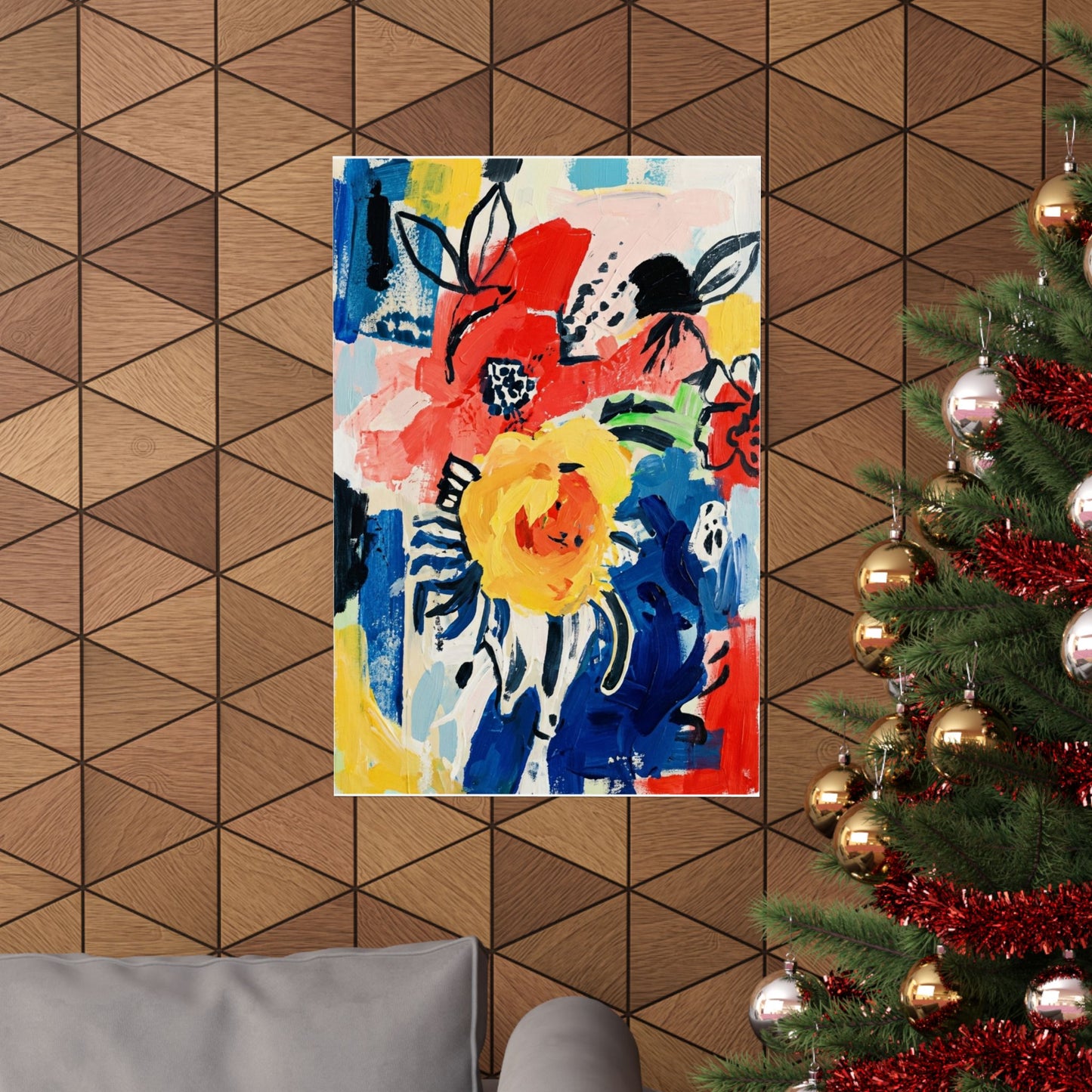 Abstract Flora Art Poster