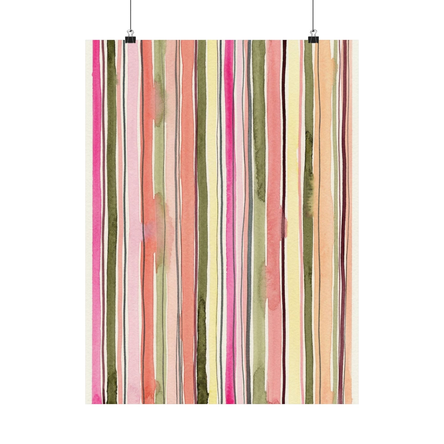 Summer Stripe Art Poster