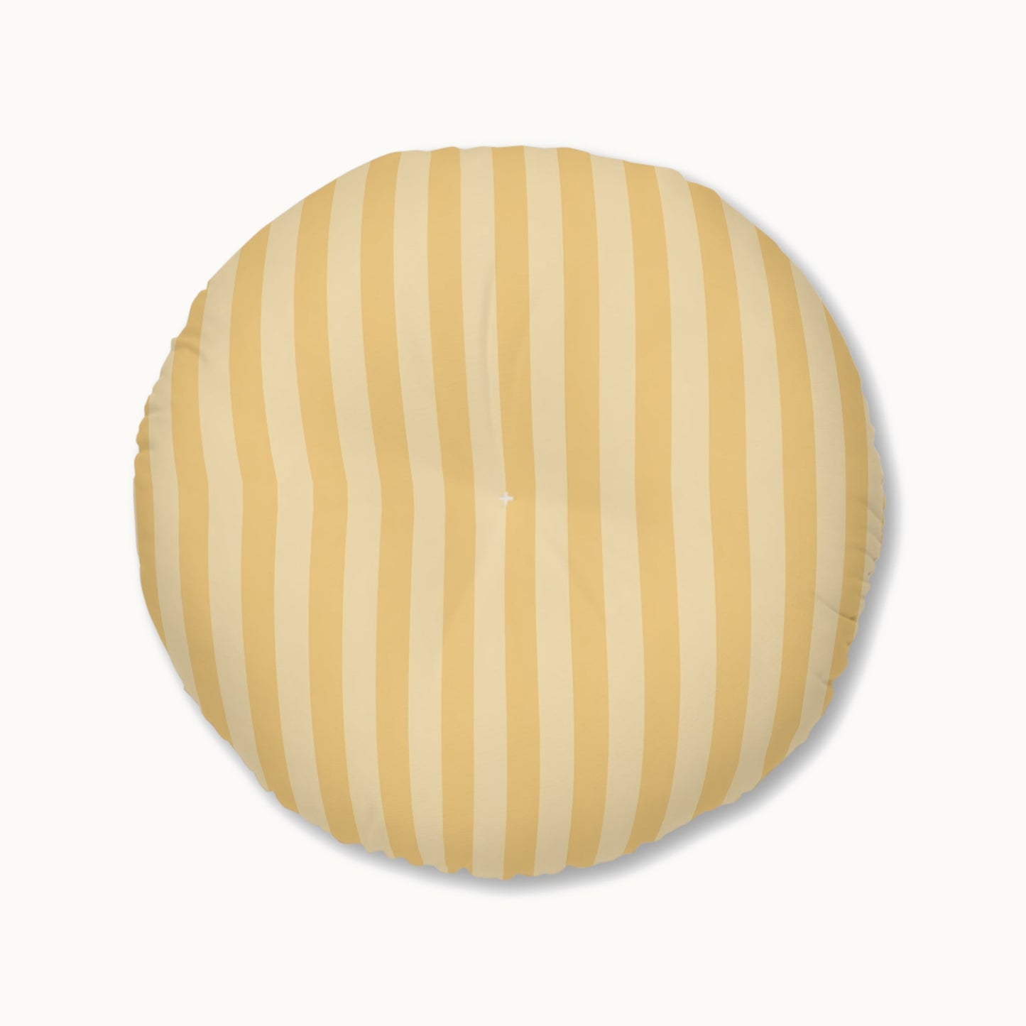 Buttercup Stripe Tufted Floor Pillow