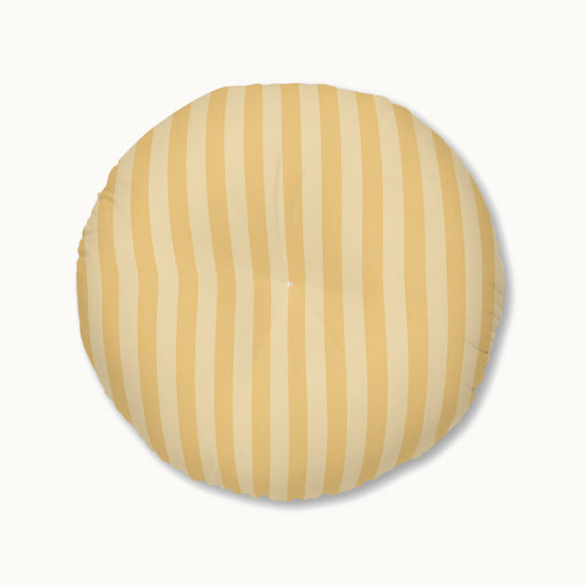 Buttercup Stripe Tufted Floor Pillow