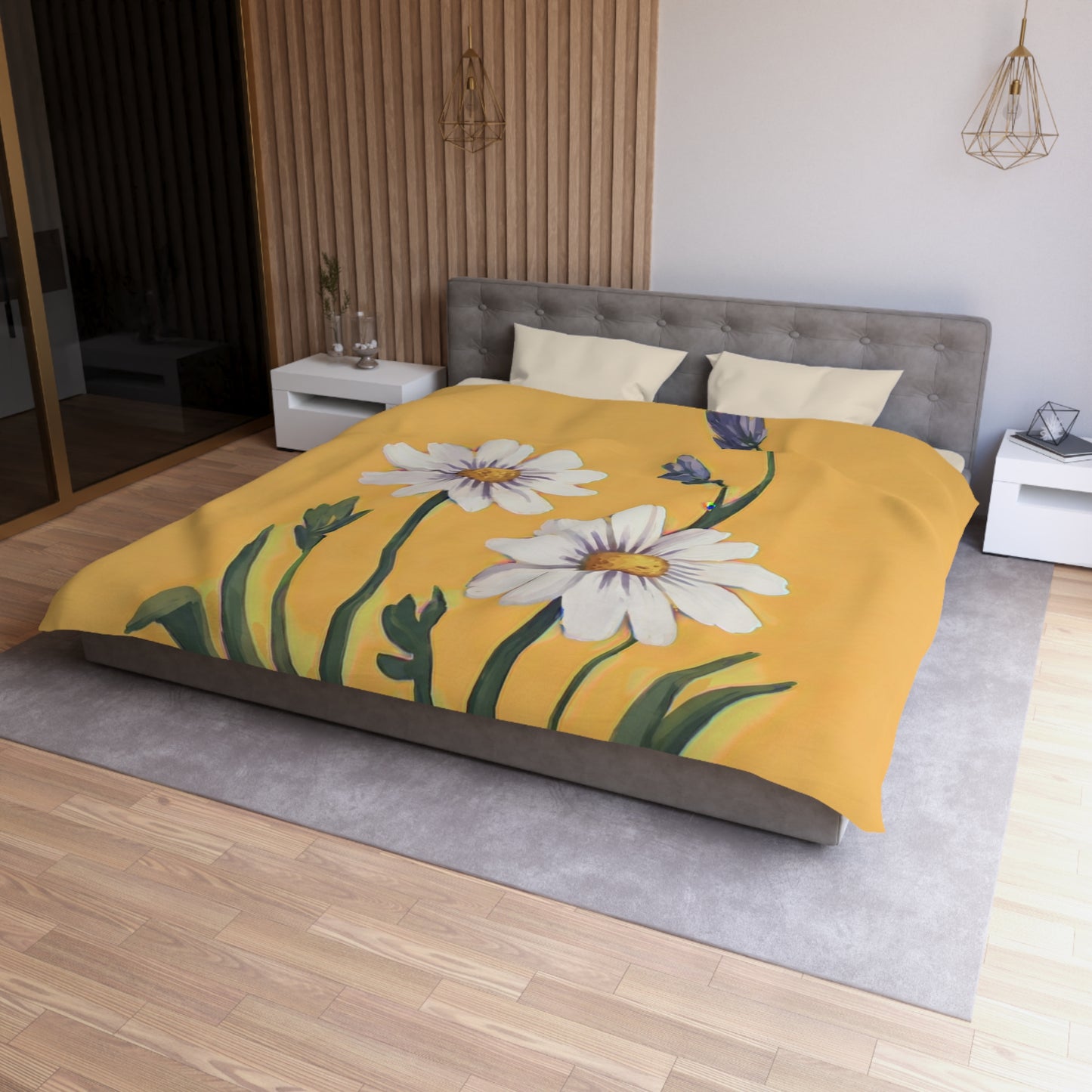 Spring Daisies Microfiber Duvet Cover