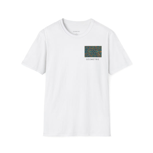 Geo Pattern Unisex Softstyle T-Shirt | Casual Everyday Tee, Graphic Shirt, Gift for Him/Her, Trendy Wear, Artsy Style (Pattern 04)