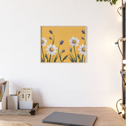 Spring Daisies Wood Framed Posters