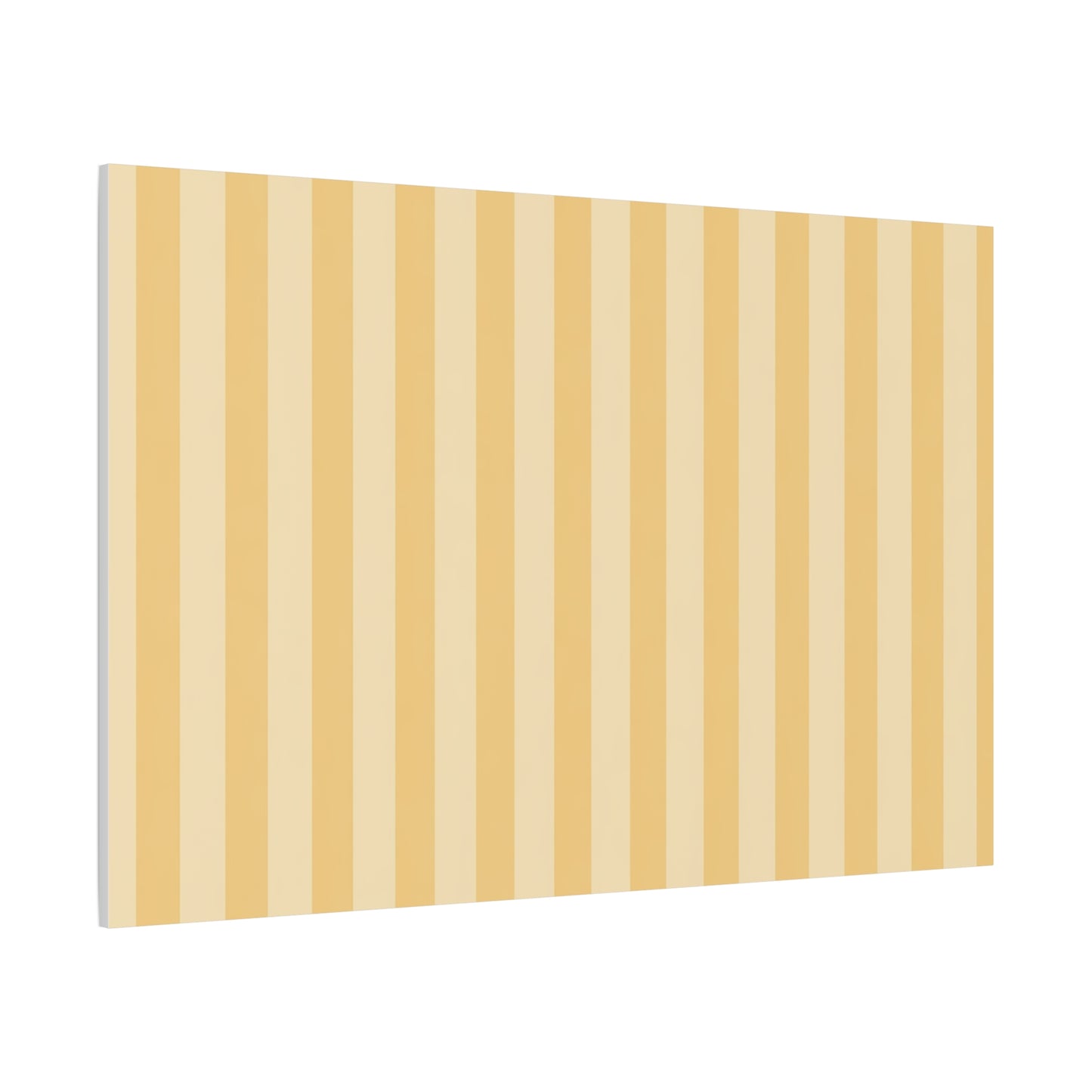 Buttercup Stripe Stretched Canvas Wall Art