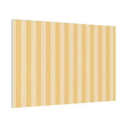 Buttercup Stripe Stretched Canvas Wall Art