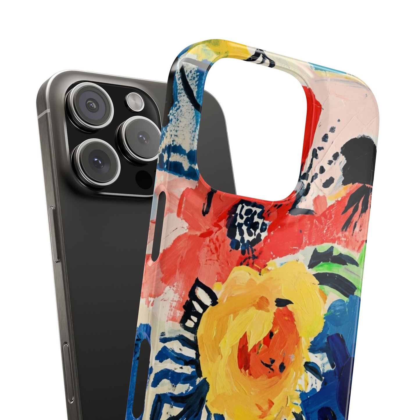 Abstract Flora Snap Phone Case