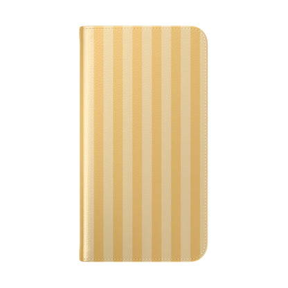 Buttercup Stripe Vegan Leather Flip Case