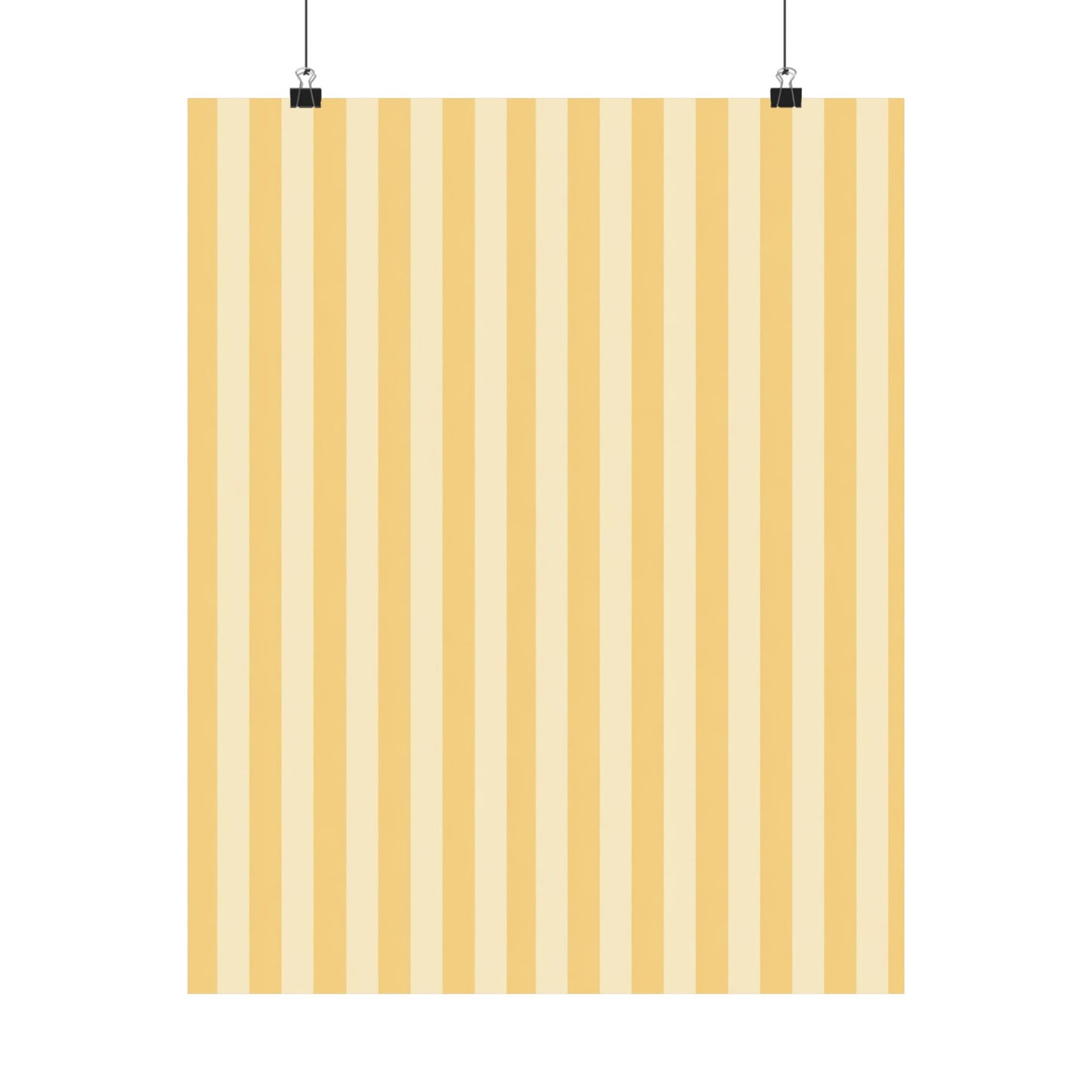 Buttercup Stripe Art Poster