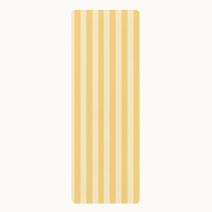 Buttercup Stripe Rubber Yoga Mat
