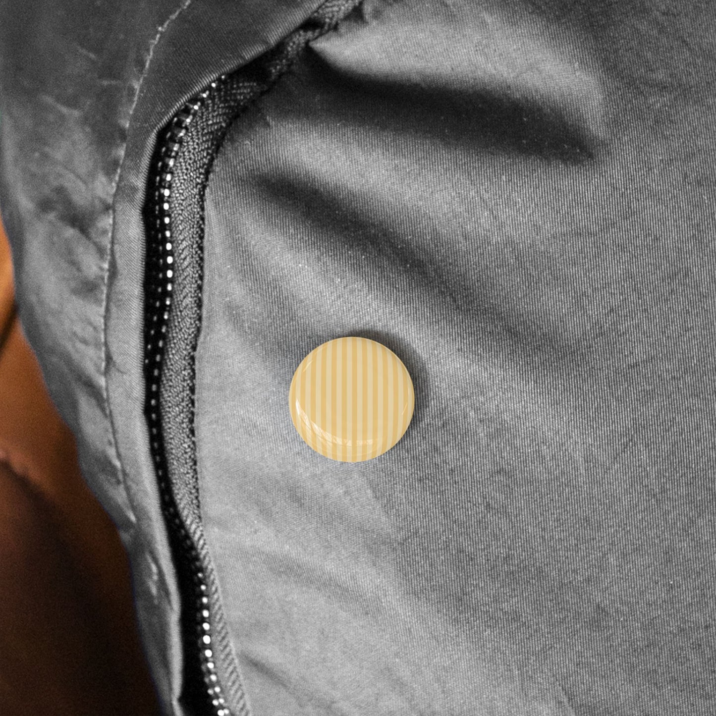 Buttercup Stripe Round Pins