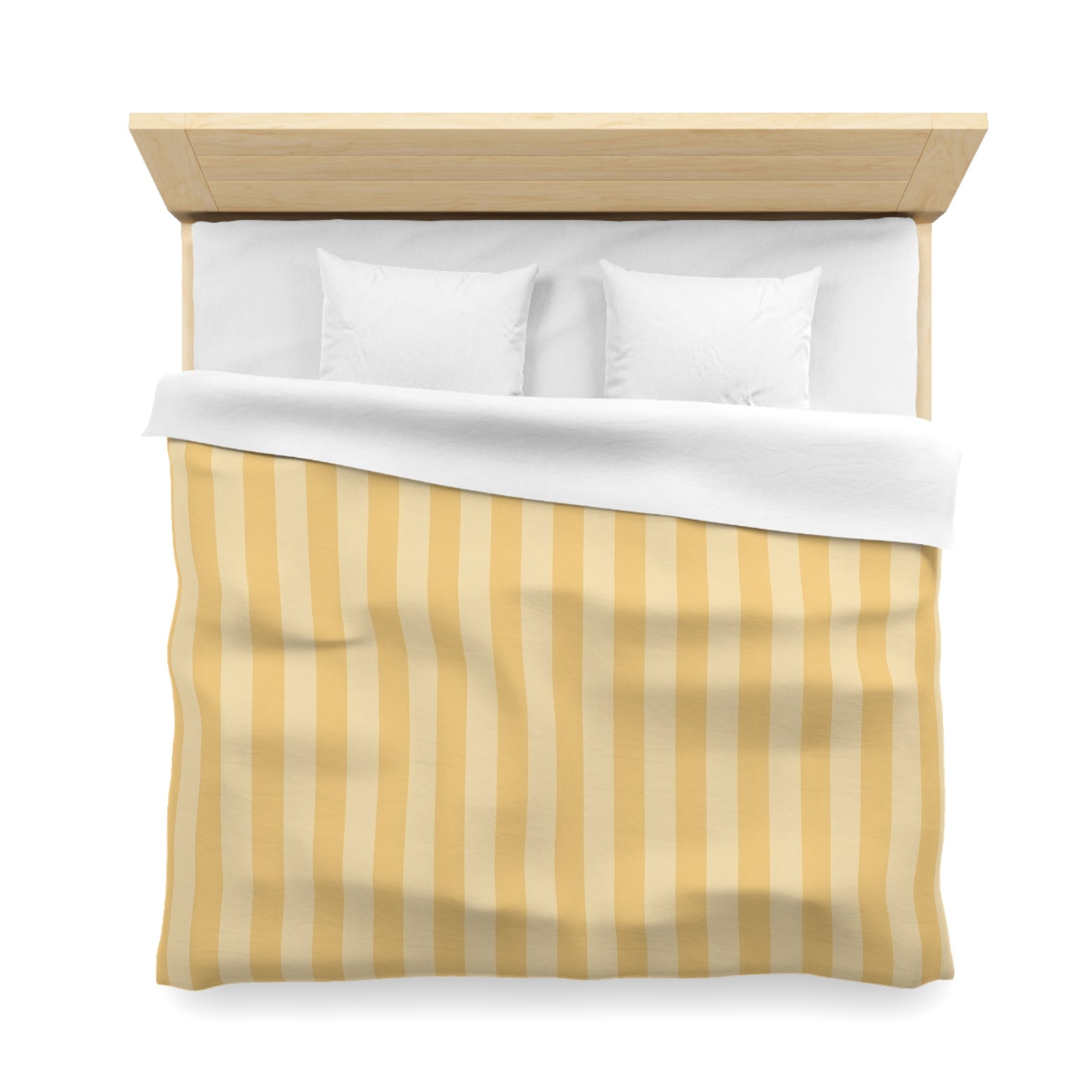 Buttercup Stripe Microfiber Duvet Cover