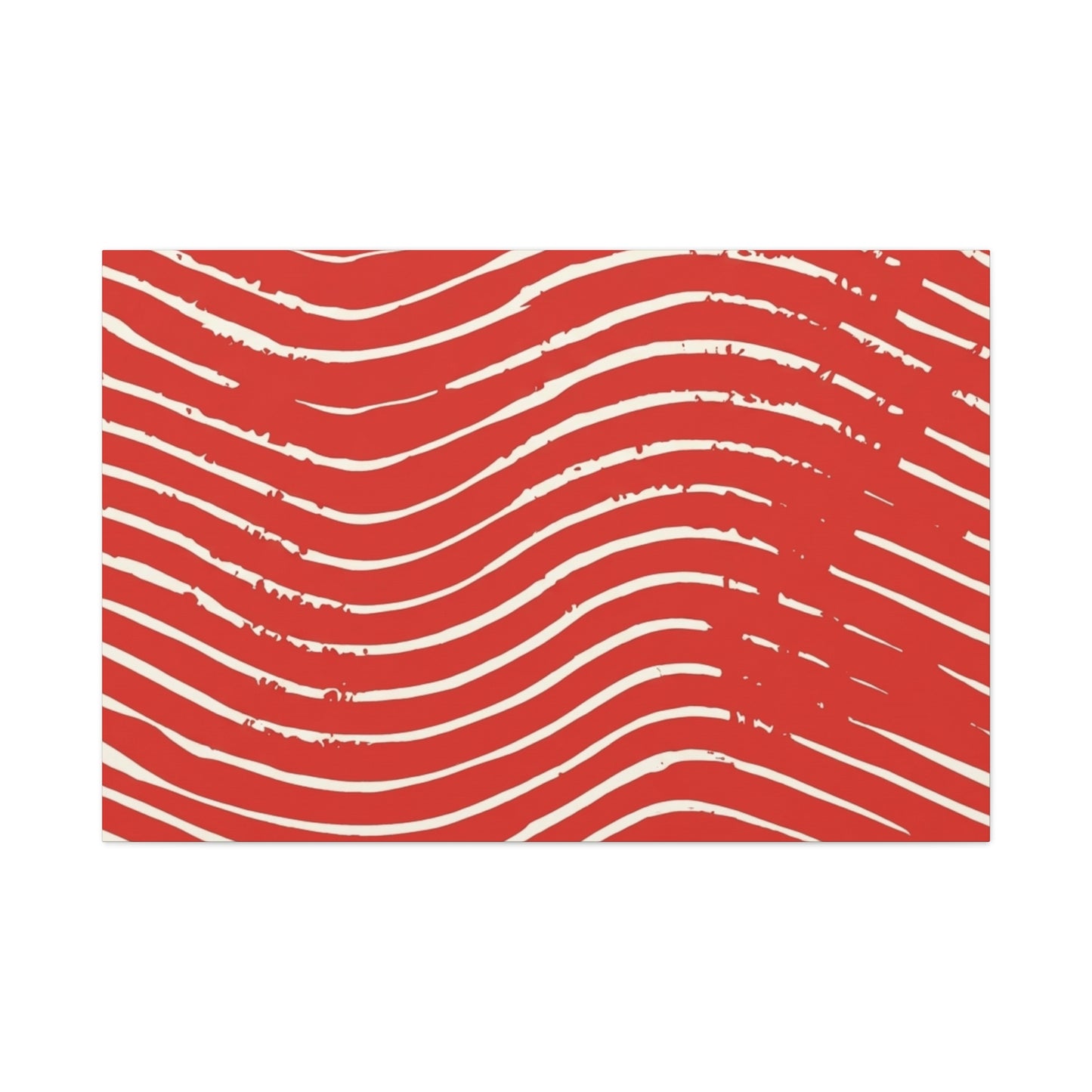 Scarlet Tide Stretched Canvas Wall Art