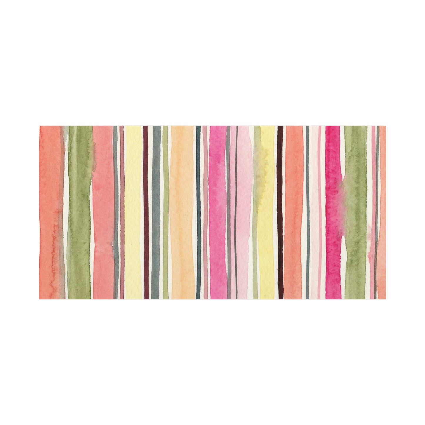 Summer Stripe Stretched Canvas Wall Art