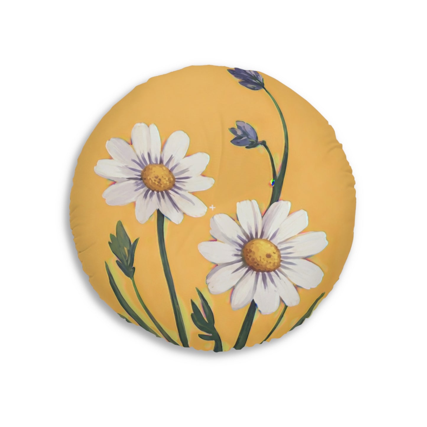 Spring Daisies Tufted Floor Pillow