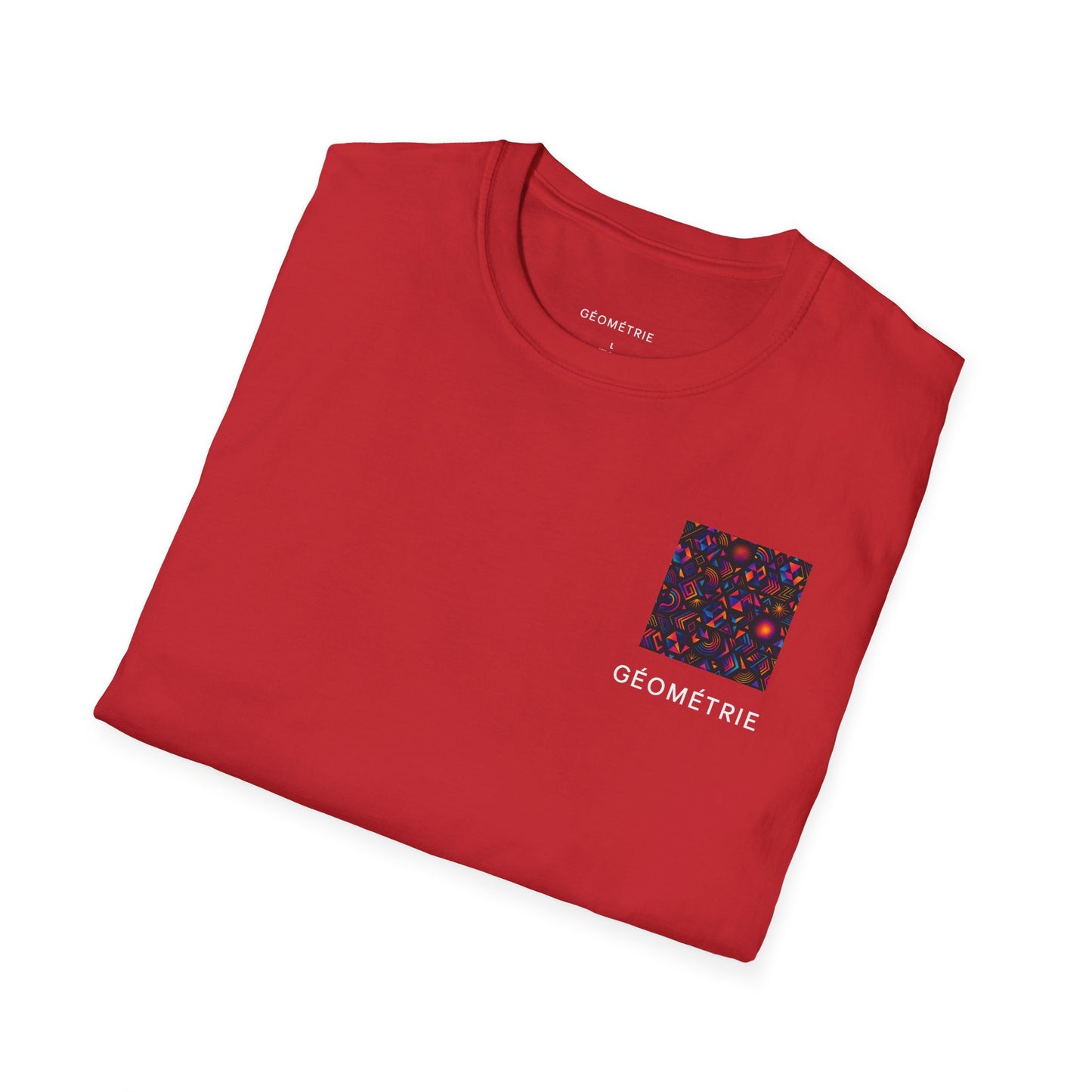 Geo Pattern Unisex Softstyle T-Shirt | Casual Everyday Tee, Graphic Shirt, Gift for Him/Her, Trendy Wear, Artsy Style (Pattern 05)