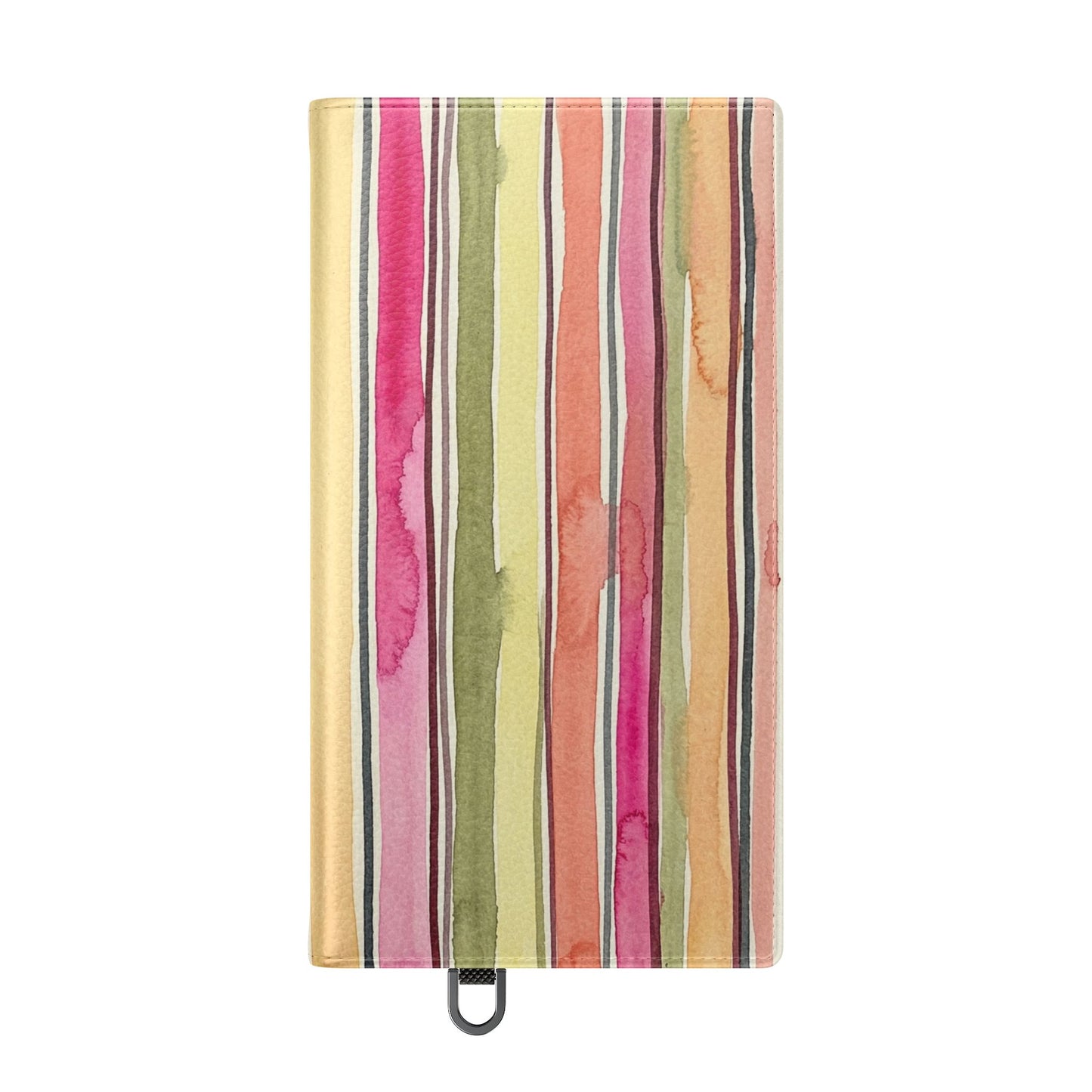 Summer Stripe Vegan Leather Flip Case