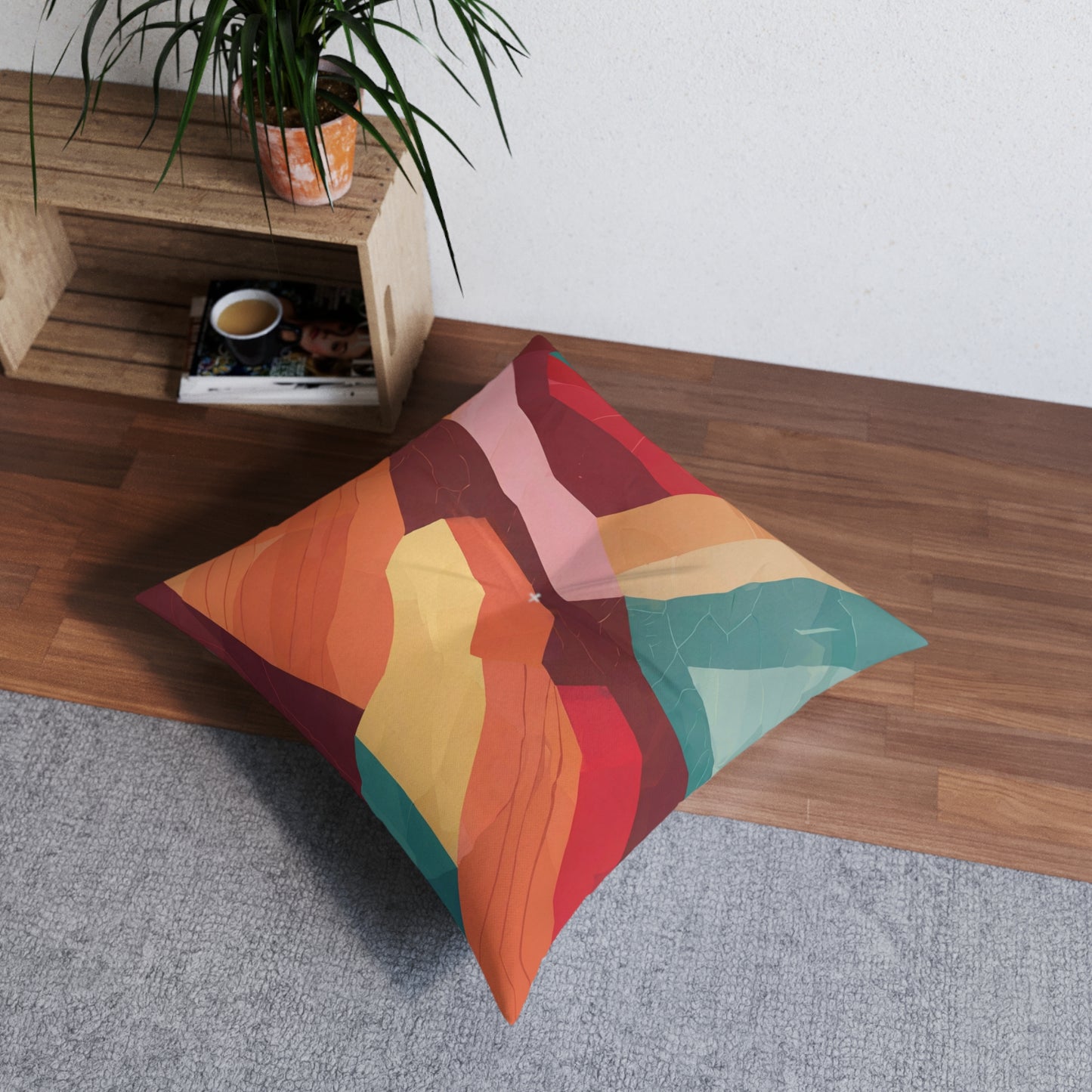 Square Tufted Floor Pillow