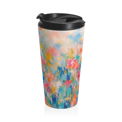 Chromatic Meadow Stainless Steel Travel Mug