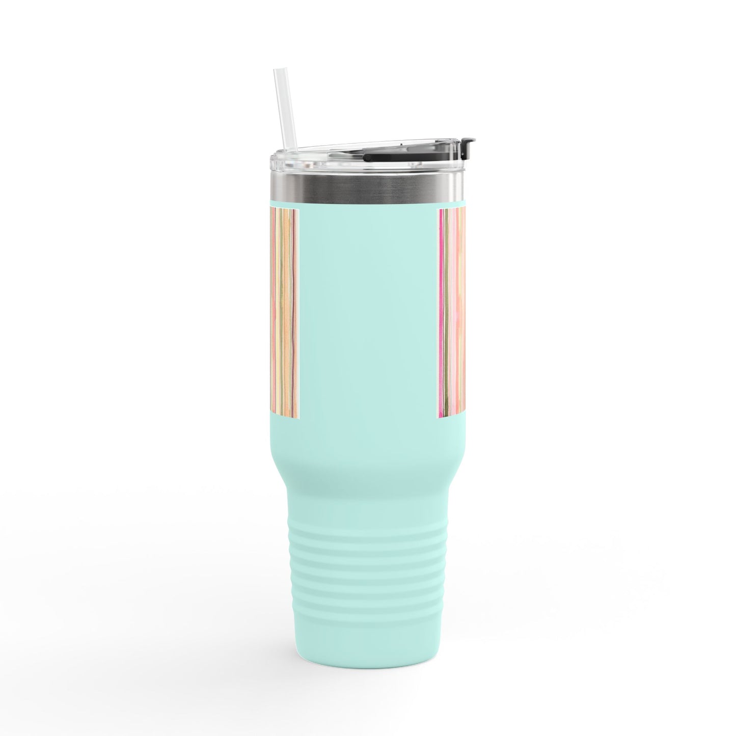 Summer Stripe 40oz Insulated Travel Mug