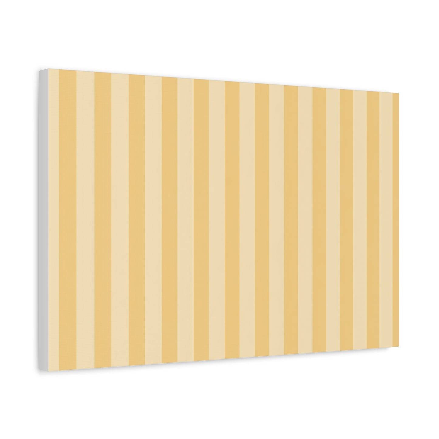 Buttercup Stripe Stretched Canvas Wall Art