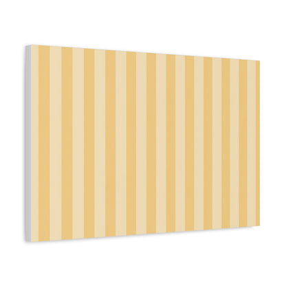 Buttercup Stripe Stretched Canvas Wall Art