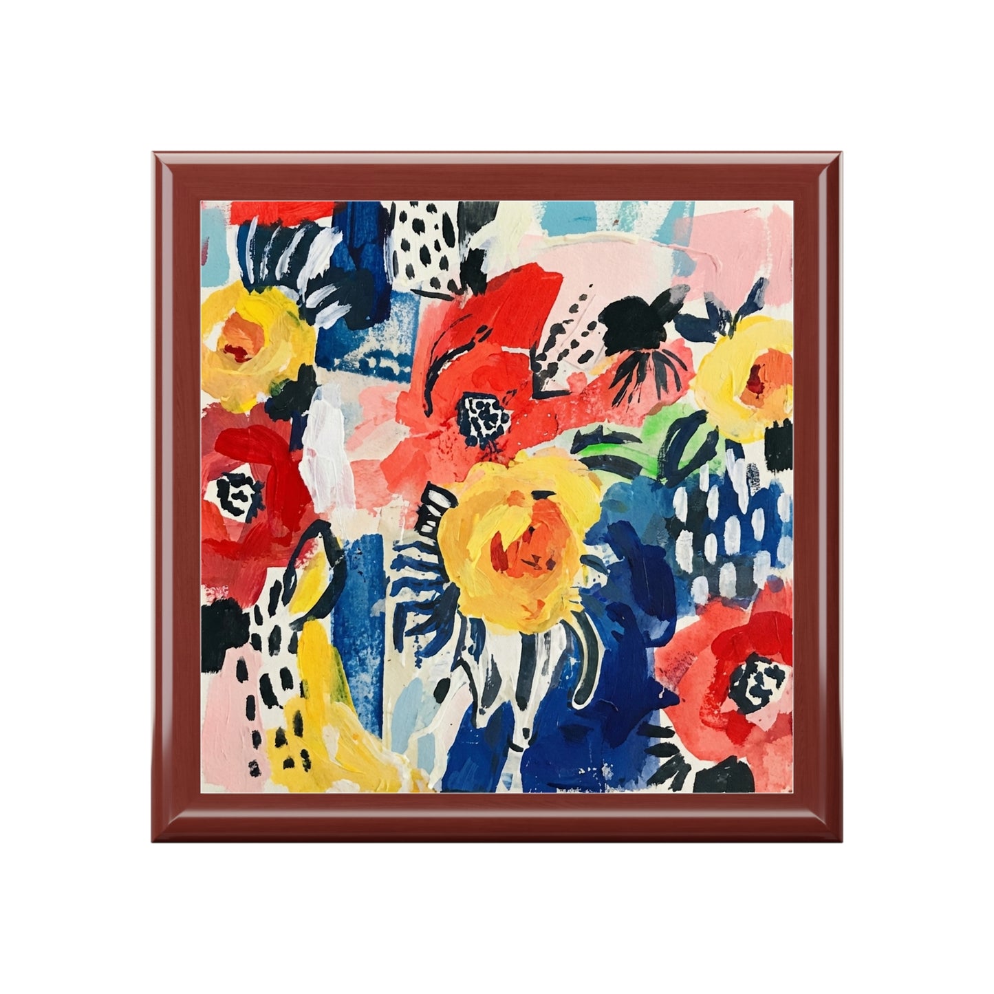 Abstract Flora Jewelry Box