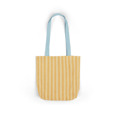 Buttercup Stripe Tote Bag with 5-Color Straps