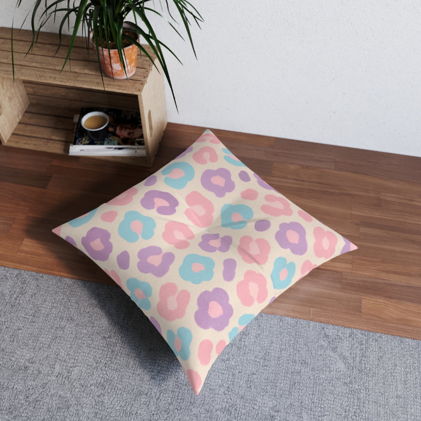 Square Tufted Floor Pillow