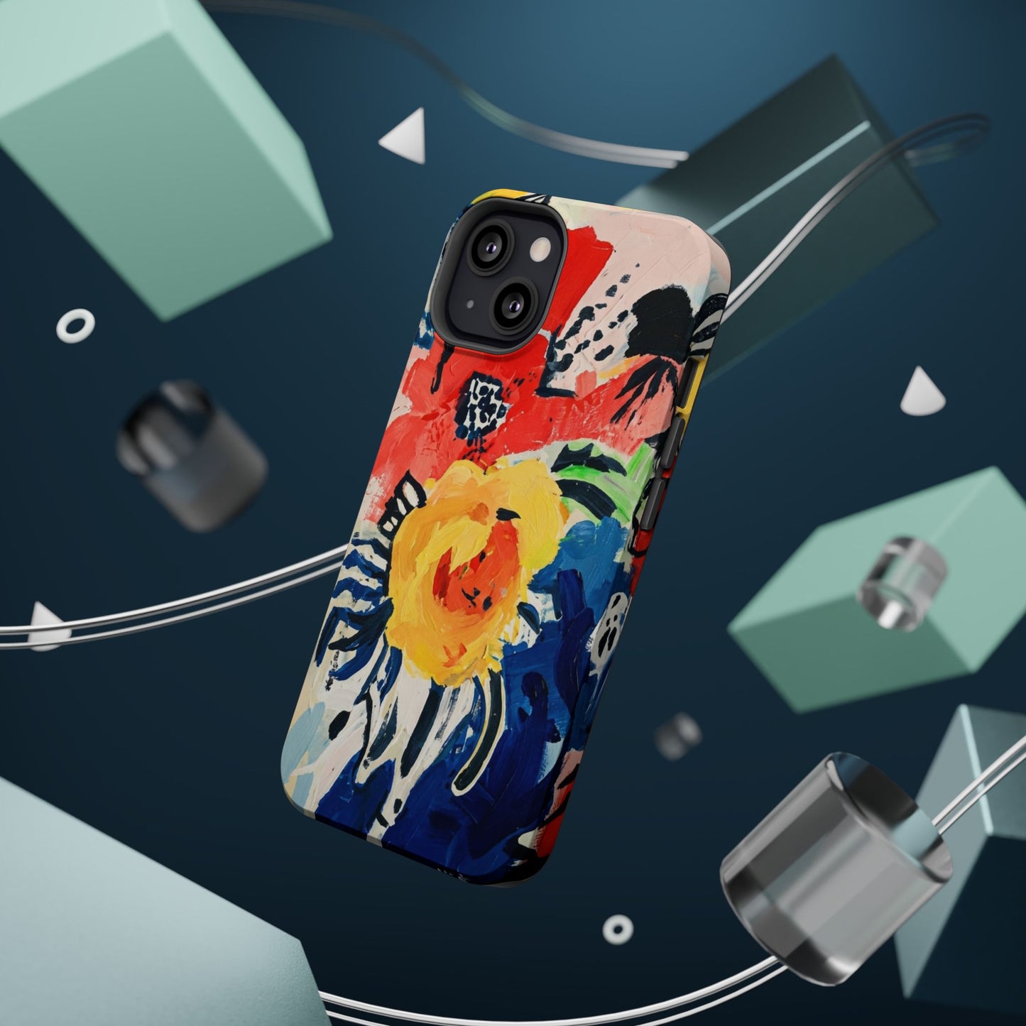 Abstract Flora Magnetic Phone Case