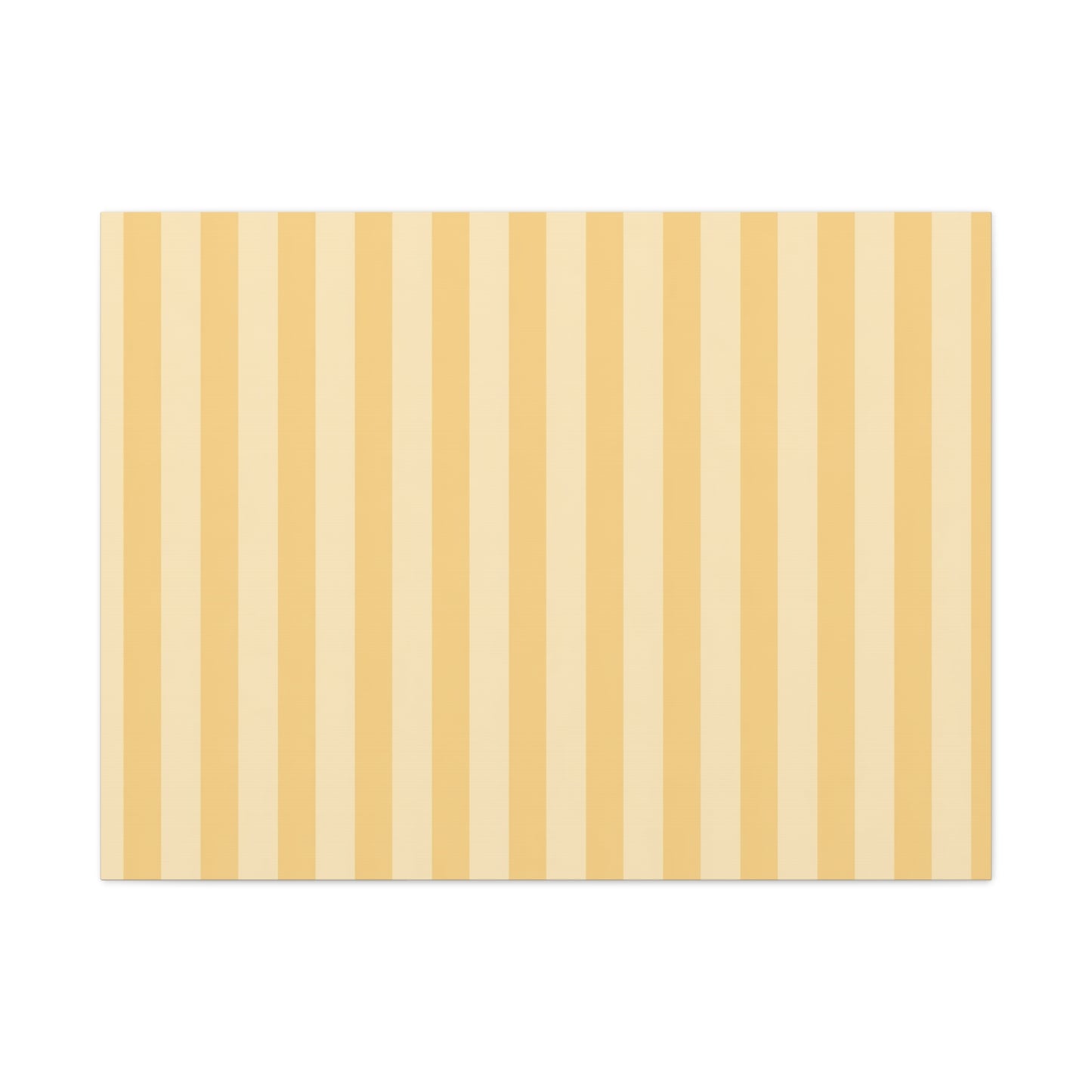 Buttercup Stripe Stretched Canvas Wall Art