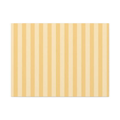 Buttercup Stripe Stretched Canvas Wall Art