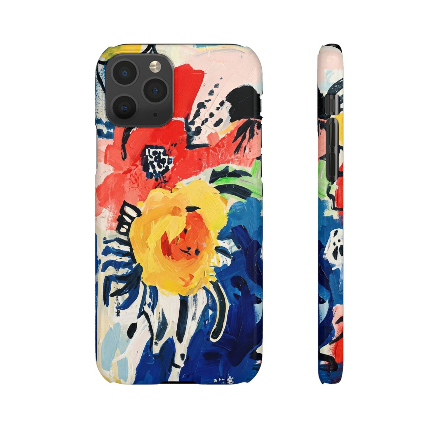 Abstract Flora Snap Phone Case