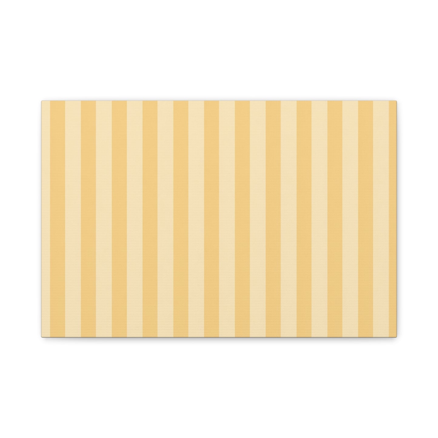 Buttercup Stripe Stretched Canvas Wall Art