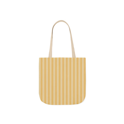 Buttercup Stripe Tote Bag with 5-Color Straps
