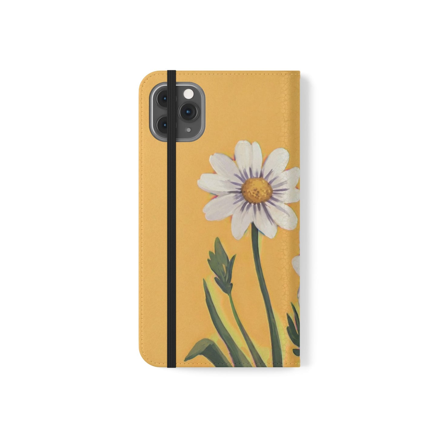 Spring Daisies Vegan Leather Flip Case