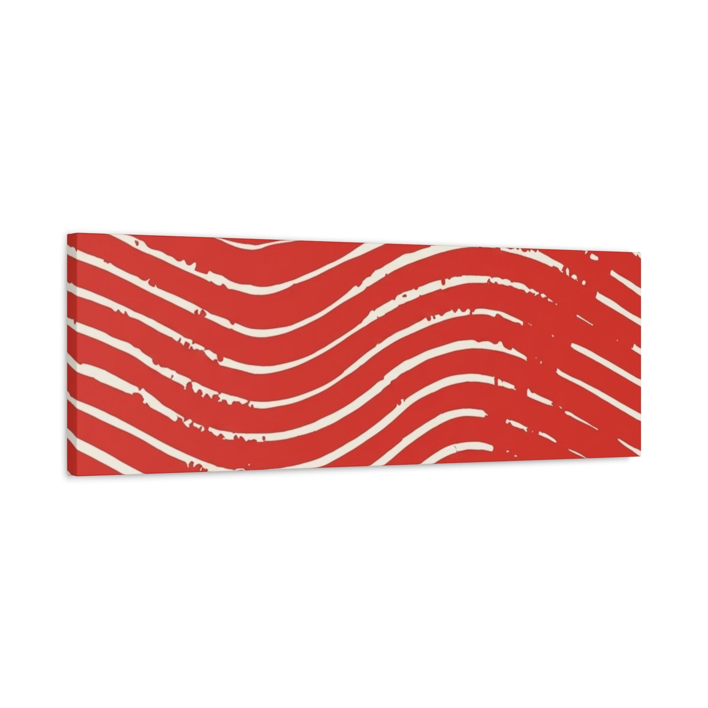 Scarlet Tide Stretched Canvas Wall Art