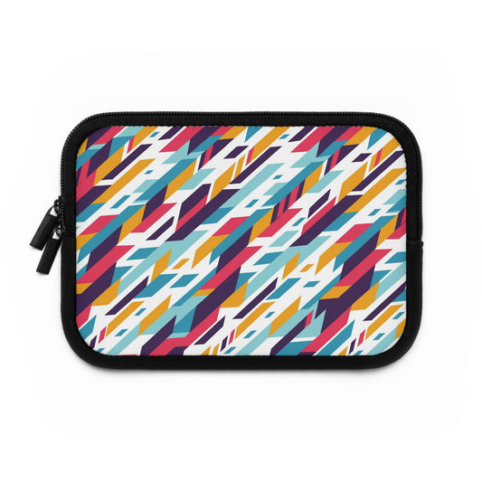 Colorful Geometric Laptop Sleeve | Vibrant Tech Accessory for Students, Professionals, College, Birthday Gift, Everyday Use