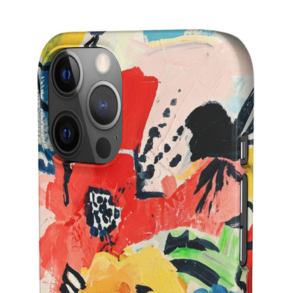 Abstract Flora Snap Phone Case