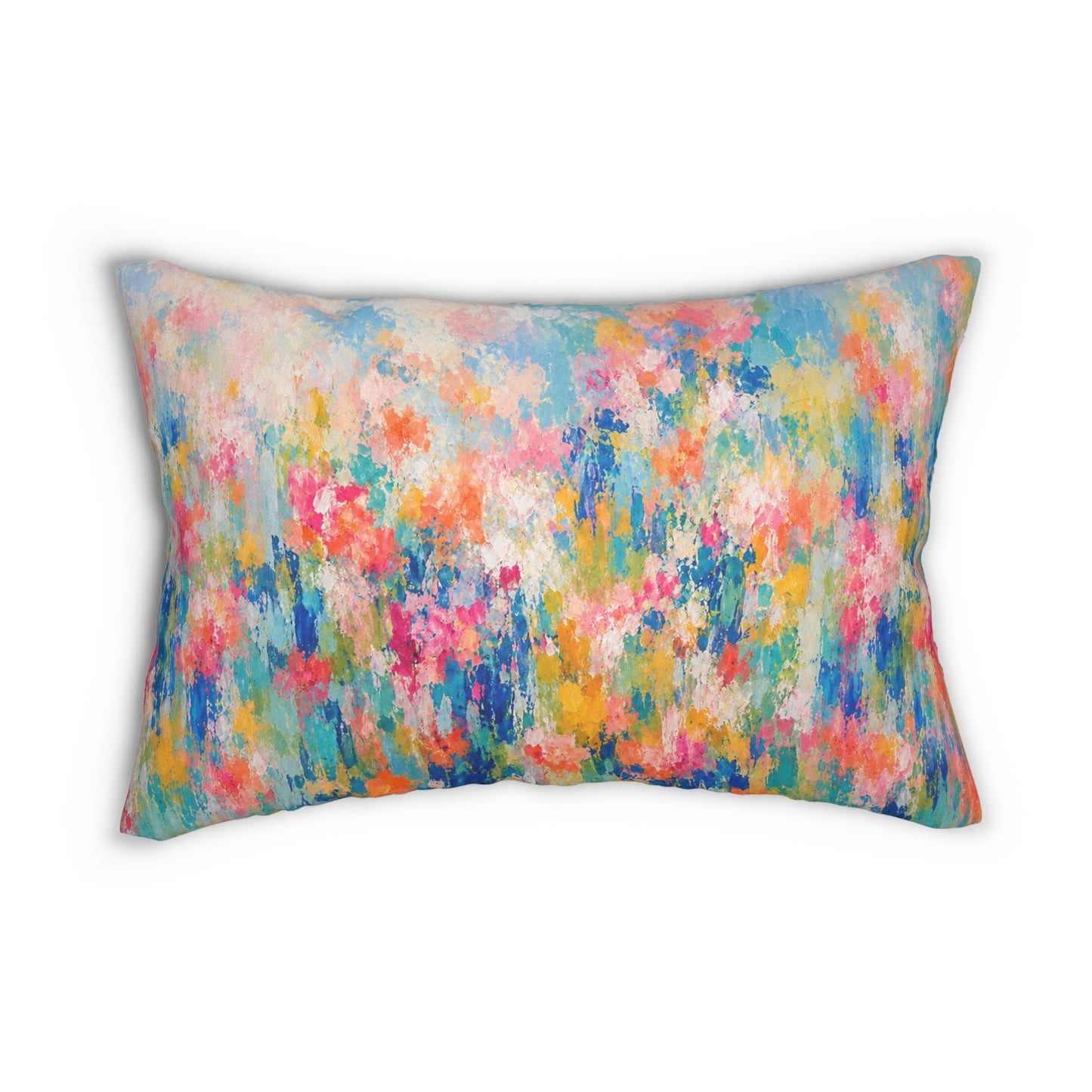 Chromatic Meadow Rectangular Throw Pillow