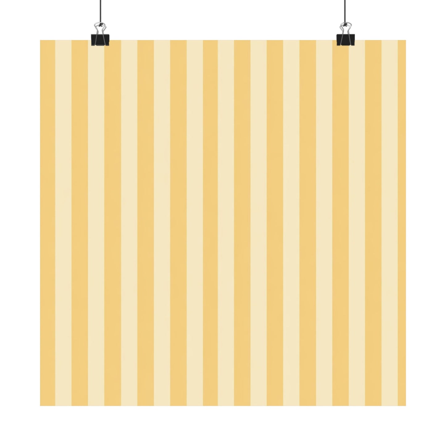 Buttercup Stripe Art Poster