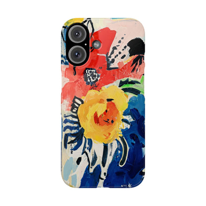Abstract Flora Snap Phone Case