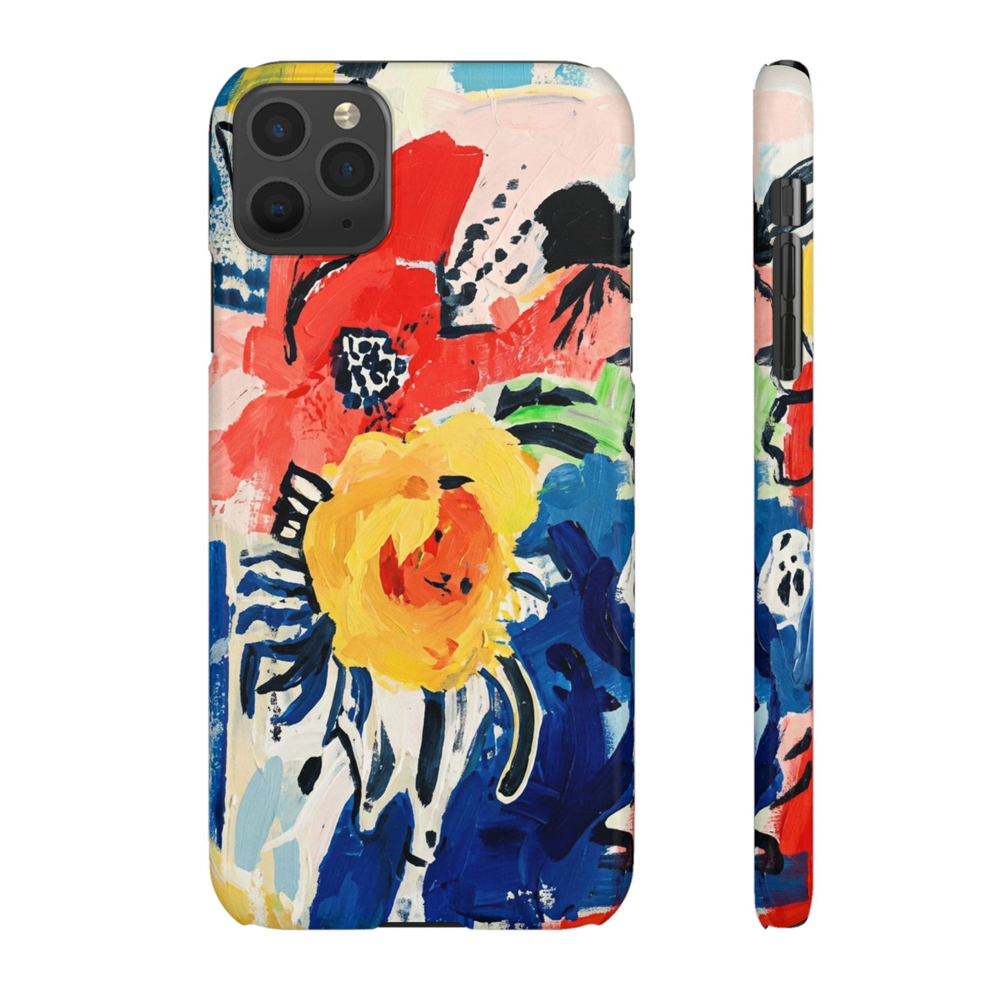 Abstract Flora Snap Phone Case