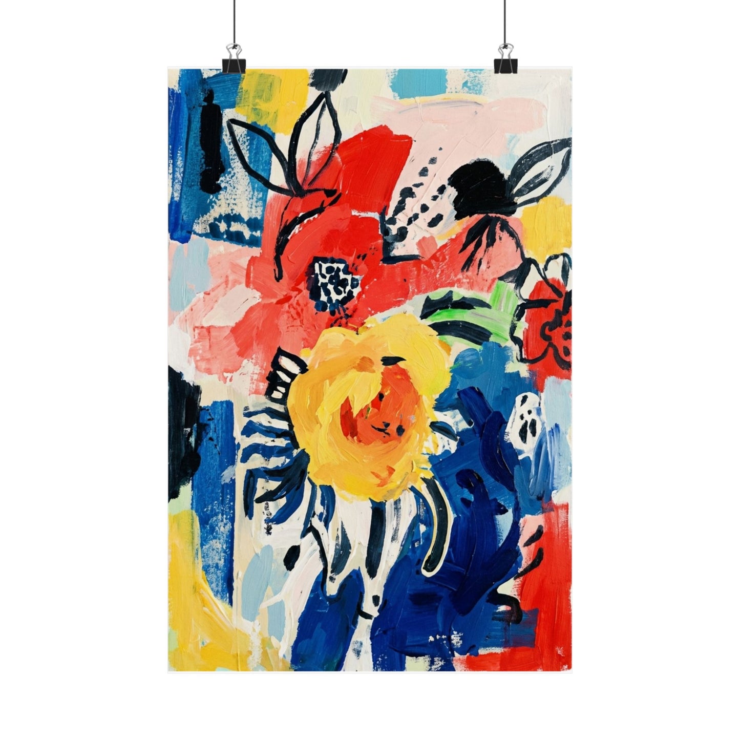 Abstract Flora Art Poster