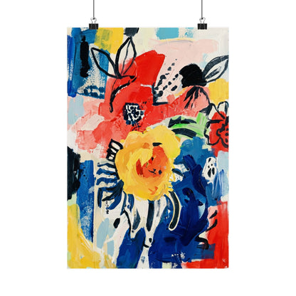 Abstract Flora Art Poster