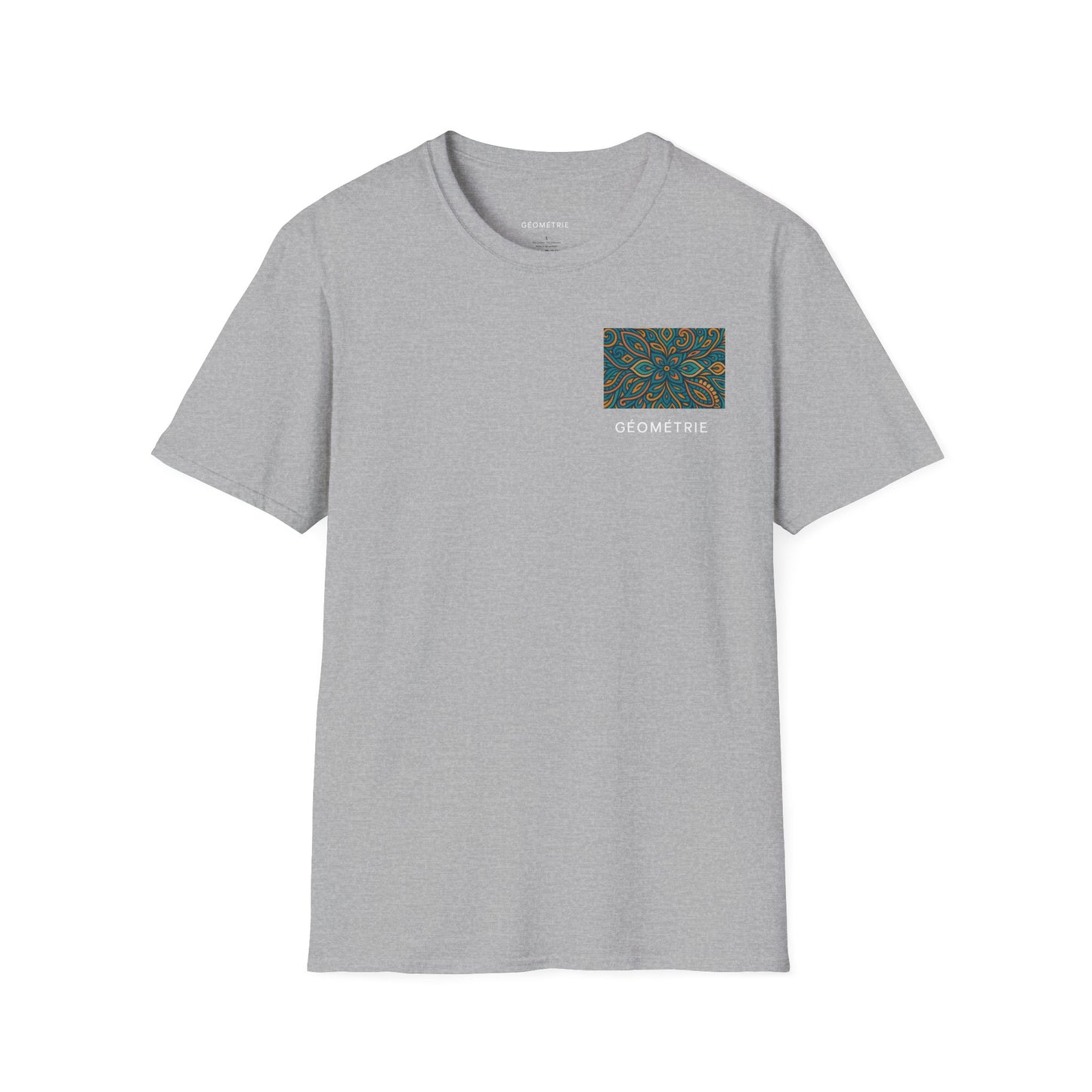Geo Pattern Unisex Softstyle T-Shirt | Casual Everyday Tee, Graphic Shirt, Gift for Him/Her, Trendy Wear, Artsy Style (Pattern 04)