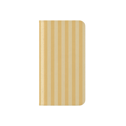 Buttercup Stripe Vegan Leather Flip Case