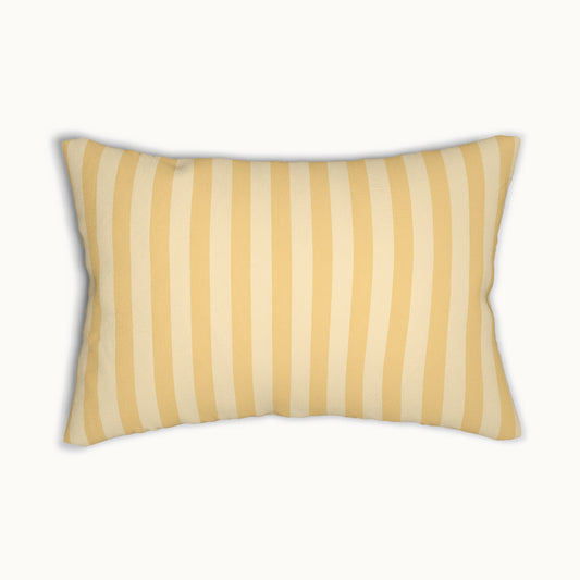 Buttercup Stripe Rectangular Throw Pillow