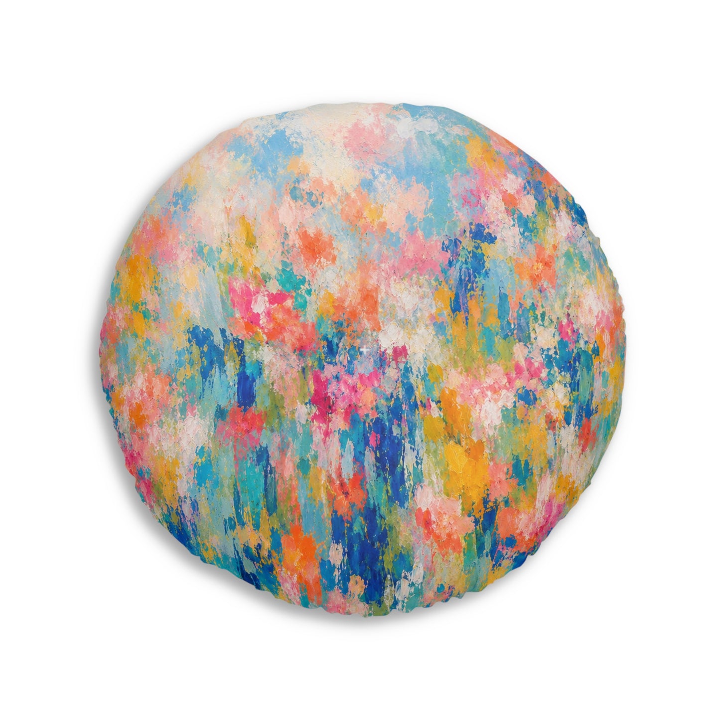 Chromatic Meadow Tufted Floor Pillow