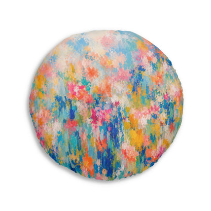 Chromatic Meadow Tufted Floor Pillow