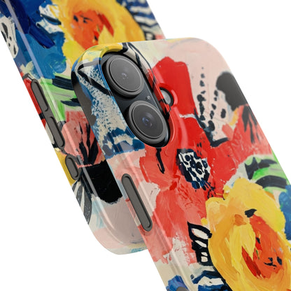 Abstract Flora Snap Phone Case